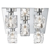 Valerie Square Ceiling Light In Chrome And Ice Cube Glass