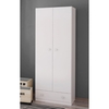 Valerie Wardrobe In White With 2 Doors And 1 Drawer