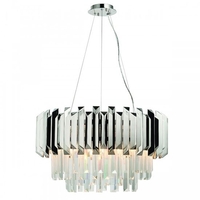 Valetta Wall Hung 6 Pendant Light In Chrome