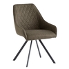 valko fabric dining chair swivel in olive