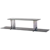 Venice Black Glass LCD TV Stand