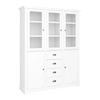 Venice Display Sideboard In White With 5 Doors And 4 Drawers