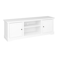 Venice Wooden TV Cabinet In White With 2 Doors