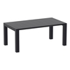 ventsor outdoor medium extending dining table in black