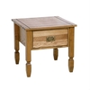 Vermont Wooden Lamp Table With Drawer