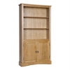 Vermont Wooden Tall Bookcase With 2 Doors And Shelves