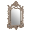 vesey wall bedroom mirror in weathered antique grey frame