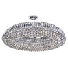 vesuvius chrome oval ten light chandelier with clear crystal cof