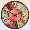 Vintage Glass Wall Clock,  79-3045B