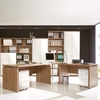 Vision Corner Computer Tables in Royal Walnut
