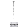 Westico Circular Ceiling Pendant Light In Silver Chrome