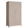 zurich wooden wardrobe with 2 doors in parisian cream