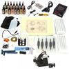1 Gun Tattoo Machine Kit Beginner Machine LCD Power Supply 15 Inks TM120103
