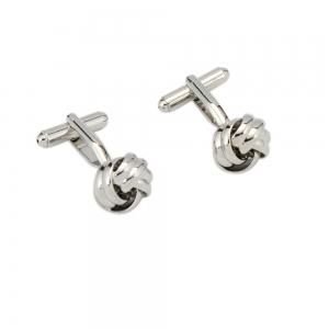 1 Pair Beautiful Silver CLR Knot Cufflinks Cf171