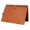 10 Embossed Tablet PC Leather Case Protective Jacket with Steel Hooks Brown Yellow