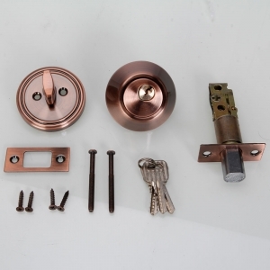 101AC Deadbolt Lock Single Cylinder Lock Red Bronze