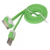 1M Flat Style USB Data & Charging Cable for iPhone/iPad/iPod Green
