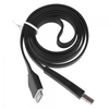 1M Flat USB Data & Charging Cable for iPhone/iPad/iPod Black