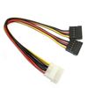 2 IDE to Serial SATA ATA Hard Drive Adapter Power Cable
