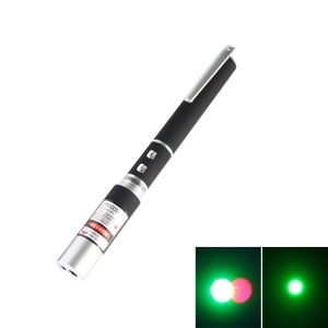 2 in 1 5mW 532nm 650nm Green & Red Laser Pointer Pen (2*LR1)
