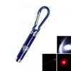2 in 1 5mW 650nm Red Laser Pointer Flashlight Keychain Blue (3*LR44)