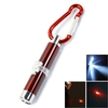 2 in 1 5mW 650nm Red Laser Pointer Flashlight Keychain Red (3*LR44)