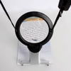 2X 107MM 6X 22MM LED Suspended Type Desktop Dual-purpose Magnifier Silver And Black