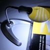 2X 90MM 6X 21MM LED Desktop Metal Hose Magnifier Magnifying Glass Silver