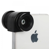 3 in 1 180 Degree Wide Angle Fish Eye Lens for iPhone 4/4S Black