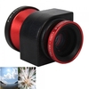 3 in 1 180 Degree Wide Angle Fish Eye Lens for iPhone 4/4S Red and Black