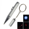 3 in 1 5mW 650nm Red Laser Pointer Keychain Silver (3*LR44)
