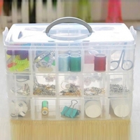 3 Layer 30 Compartments Plastic Storage Box Cosmetic Case
