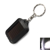 3 LED Black Mini Solar Energy Rechargeable Flashlight Keychain