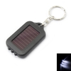 3 LED Black Mini Solar Power Flashlight Torch Keychain