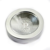 3 LED Bulbs Flash Illuminant Drinking Cup Bottle Light Mat Coaster Silver