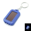 3 LED Deep Blue Mini Solar Power Flashlight Torch Keychain