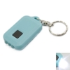 3 LED Light Blue Mini Solar Power Flashlight Torch Keychain