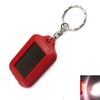 3 LED Red Mini Solar Energy Rechargeable Flashlight Keychain