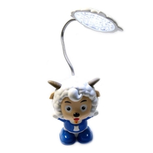30 LED Super Capacity Rechargeable Cartoon Sheep Desk Lamp Blue