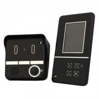 3.5 Touch Screen Color Video Door Phone with Night Vision Camera Black