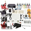 4 Gun Tattoo Machine Kit Needles Grips Tip 8 Ink TM00506