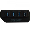4-Port Classics High Speed USB 3.0 Hub with USB 3.0 Cable Black