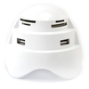 4 Port White 3 in 1 USB 2.0 Network Hub with Combo and Multifunction Speaker
