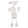 4 Port White USB High Speed Doll Design Hub for PC