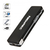 4GB RC-108 USB Flash Digital Voice Recorder With MP3 Function Black