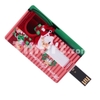 4GB Santa Claus & Christmas Wreath Credit Card USB Flash Drive