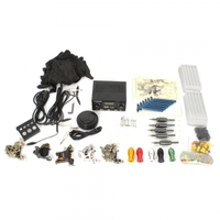 5 Guns Tattoo Machines Kit Clip Cord Grips Needles