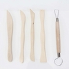 5PCS Wooden Pottery Sculpture Carving Tool Set