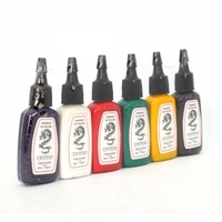 6 Color 1/2 OZ Tattoo Inks Pigment Complete Set