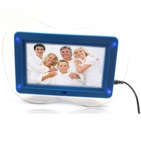 7 Apple Shaped Digital Photo Frame with 2GB Memory Card Blue